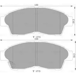 Тормозные колодки, дисковые, комплект Bosch 1193491234 DB1267 0 986 AB9 063 BP90 63