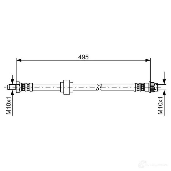 Тормозной шланг BOSCH B H597 353273 1987476953 KUMVTB1