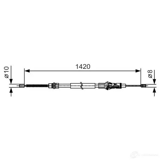 Трос ручника, стояночного тормоза BOSCH BC 907 1987482013 9RNHQ3 355083