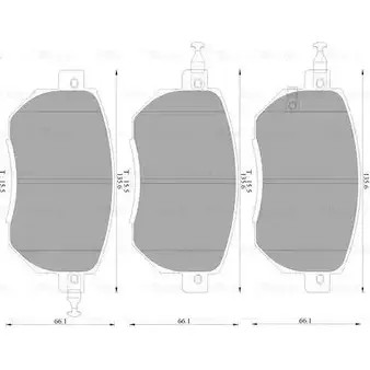 Тормозные колодки, дисковые, комплект Bosch 0 986 AB2 369 7870-D 969 BP2369 1193488649