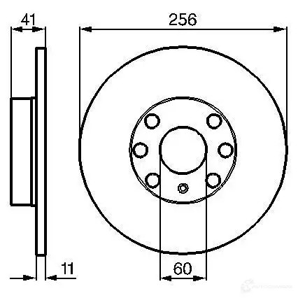 Тормозной диск BOSCH 0986478880 9335AE 339243 BD 779