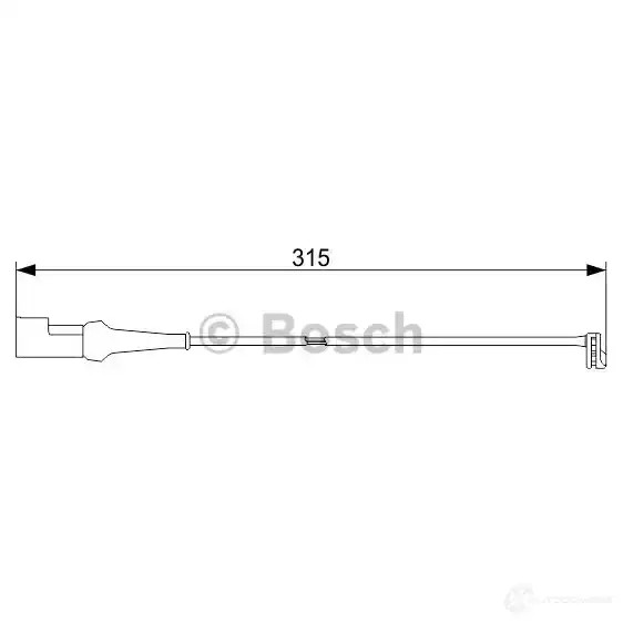 Датчик износа тормозных колодок BOSCH 1987473572 351569 AP103 9 BPYGTI6