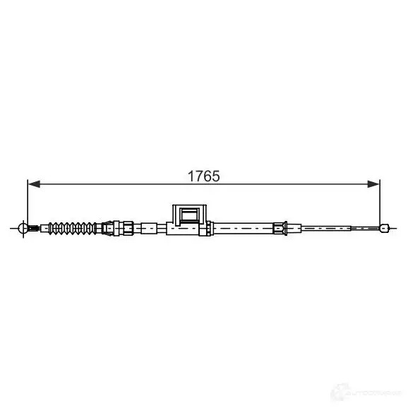 Трос ручника, стояночного тормоза BOSCH 1193509475 1987482736 BC27 36 C1YMPL7