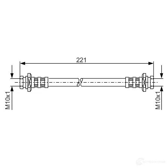 Тормозной шланг BOSCH AJNM7GD 354213 B H987 1987481095