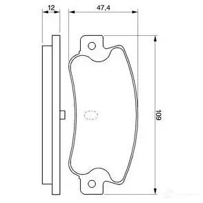 Тормозные колодки, комплект BOSCH 337825 0986461770 21 107 BP618