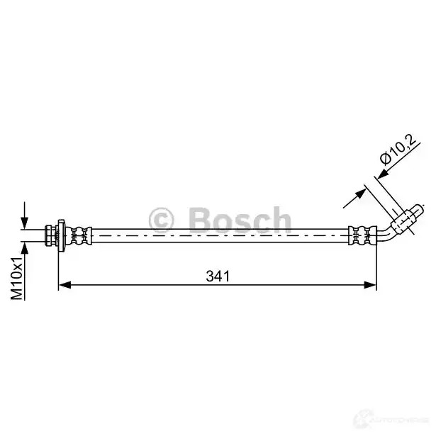 Тормозной шланг BOSCH 354933 BH17 24 PDAE3F3 1987481840