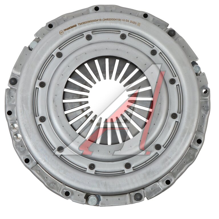 Корзина сцепления КАМАЗ-4308, КАВЗ, МАЗ, ПАЗ, УРАЛ дв.CUMMINS, ЯМЗ-534 MF362 (аналог SACHS) ТРАНСМАШ