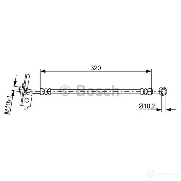 Тормозной шланг BOSCH B H1748 AMXYJA 1987481864 354957