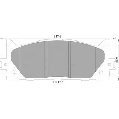 Тормозные колодки, дисковые, комплект Bosch DB1800 0 986 AB2 299 1193488509 BP 2299