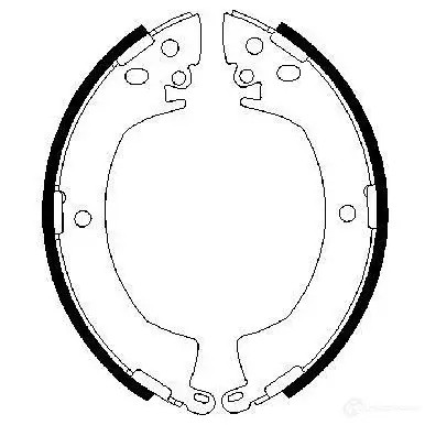 Барабанные тормозные колодки, комплект BOSCH O1P7US 0986487207 341439 BS 474