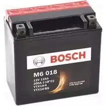 Аккумулятор 12 ач прямая 200 а 12 в agm m6 agm 150x87x145 BOSCH 512 014 010 12V 12AH 200A 0092M60180 304039