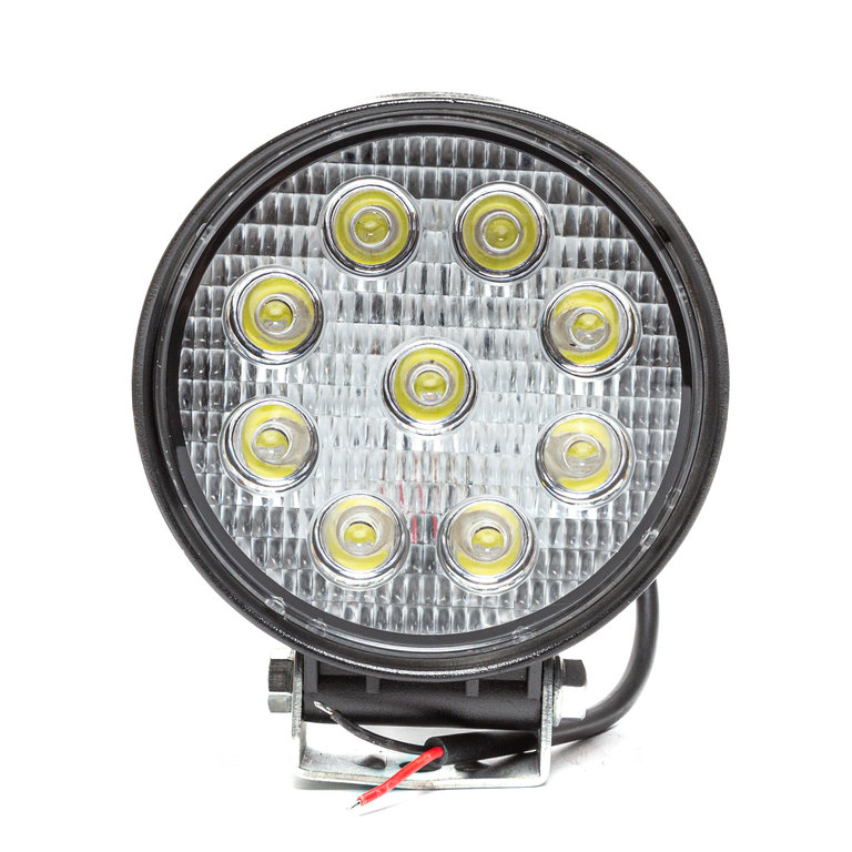 Фара рабочего света круглая 115х142x55мм 27W 9LED (рассеянный свет) AVTOELECTRICA