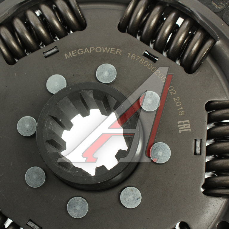 Диск сцепления КАМАЗ-ЕВРО (КПП-ZF) MFZ-430 (аналог SACHS) MEGAPOWER