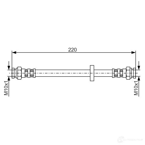 Тормозной шланг BOSCH BH 326 1987476633 1FHMZ 353031