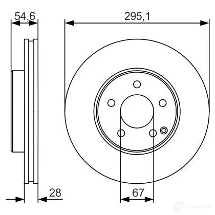 Тормозной диск BOSCH VTSA6 340405 B D1895 0986479r99