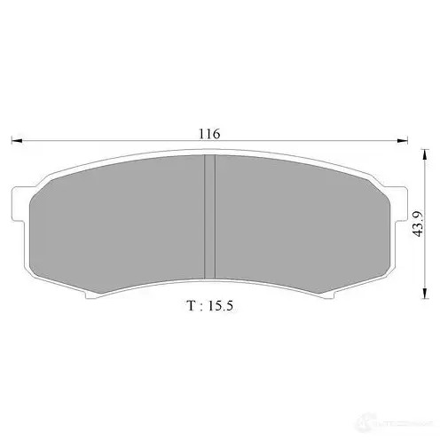 Тормозные колодки, комплект BOSCH 1193488179 0986ab2074 2194 7 7487-D606