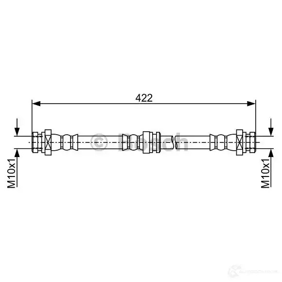 Тормозной шланг BOSCH 355054 BH1 845 1987481961 8I4MV