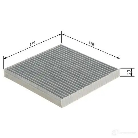 Салонный фильтр BOSCH 1424435541 1987432566 7OJ27FF R 2566