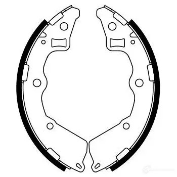 Барабанные тормозные колодки, комплект BOSCH B S977 341808 0TG3Y20 0986487757