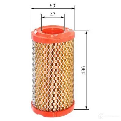 Воздушный фильтр BOSCH f026400371 S 0371 370198 ZZHGT