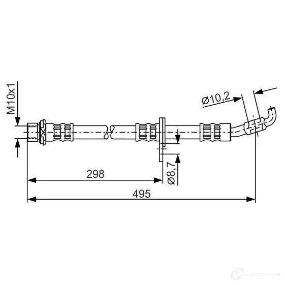 Тормозной шланг BOSCH NDBEN B H607 353282 1987476963