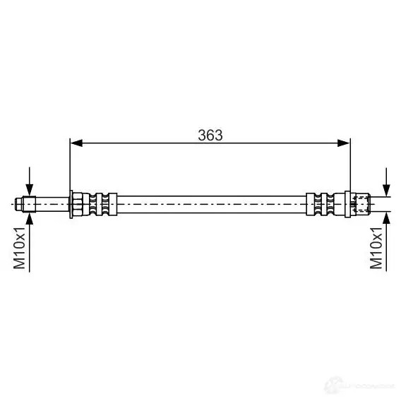 Тормозной шланг BOSCH 1987476295 BH8 84 352793 JPFER