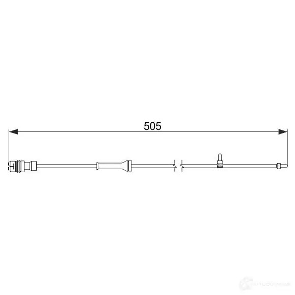 Датчик износа тормозных колодок BOSCH AP24 2 1987474592 NLDSIOM 352001