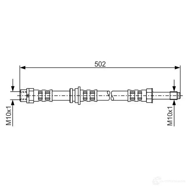 Тормозной шланг BOSCH FPU5AR 1987476971 353287 BH6 13