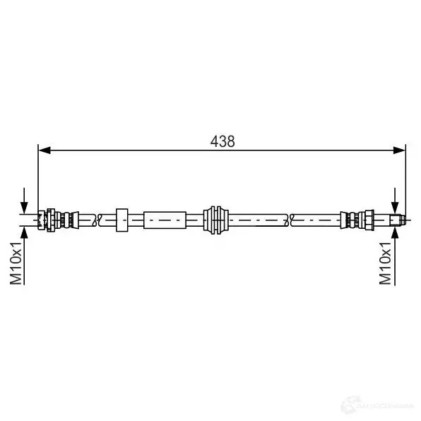 Тормозной шланг BOSCH 1987476181 352722 BH7 99 IF6NDTF