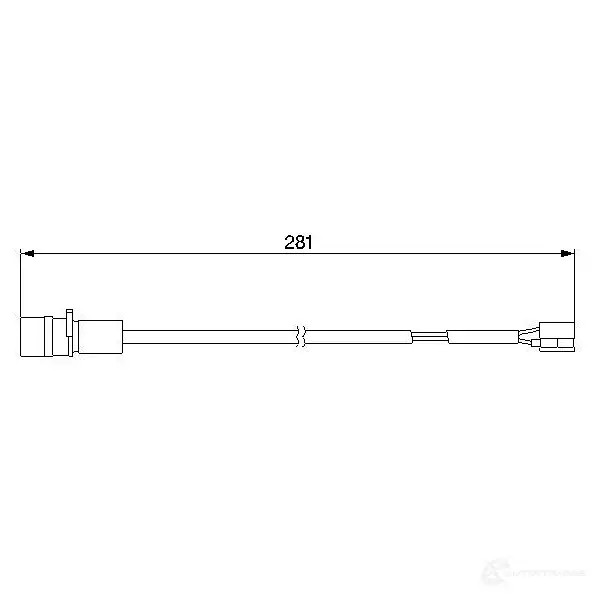 Датчик износа тормозных колодок BOSCH 1987474924 352204 AP18 2 ETMRW3L
