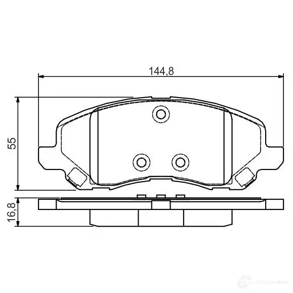 Тормозные колодки, комплект BOSCH 342726 0986495170 23584 BP1503