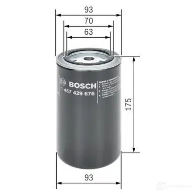 Топливный фильтр BOSCH 348838 PS28WEF 1457429676 N 9676