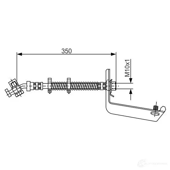 Тормозной шланг BOSCH 7U5MY52 353292 1987476976 BH6 18