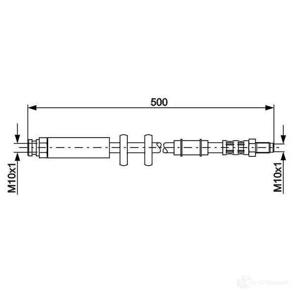 Тормозной шланг BOSCH 354185 BH9 59 1987481067 QVAQUYE