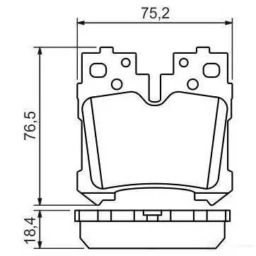 Тормозные колодки, комплект BOSCH 0986494424 24244 342405 8399-D1283