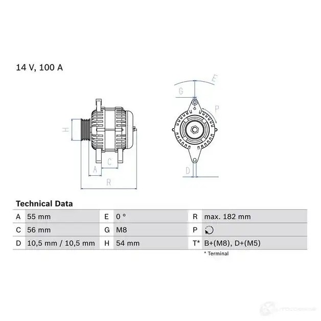 Генератор BOSCH 4 274 0986042740 332752 IRL7K