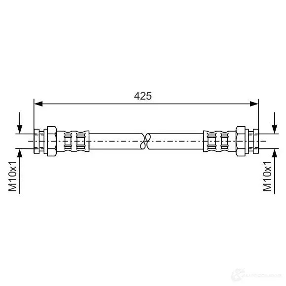 Тормозной шланг BOSCH 1987476169 BH74 2 WX1EVH 352710