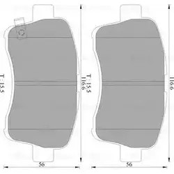 Тормозные колодки, дисковые, комплект Bosch 783 9-D937 1193489205 BP2778 0 986 AB2 778