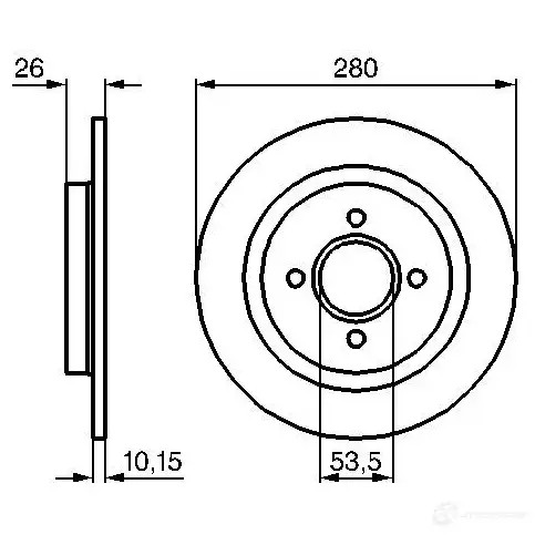 Тормозной диск BOSCH RXF5UIO 0986479049 BD 931 339334