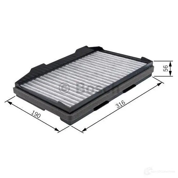 Салонный фильтр BOSCH 1987432401 R 2401 6GXX0D0 351234