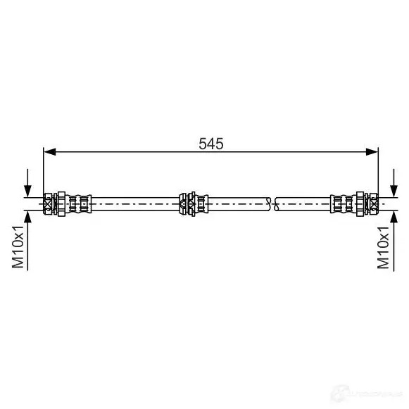 Тормозной шланг BOSCH 1987481302 F6NLF 354409 BH1 194