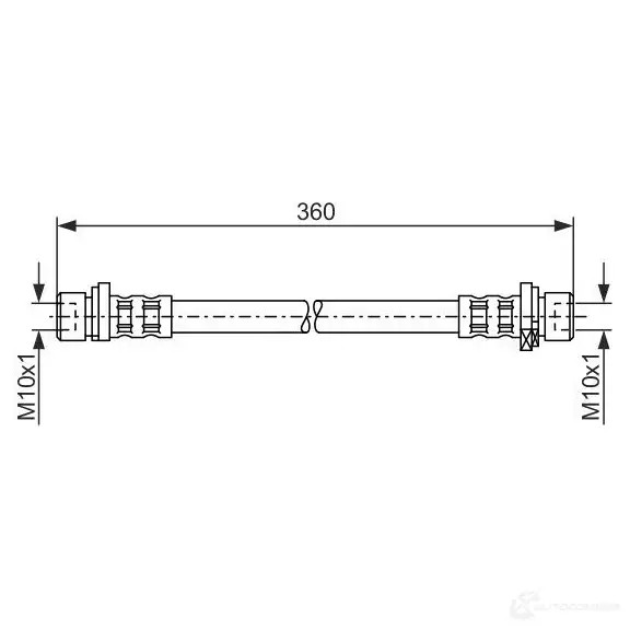 Тормозной шланг BOSCH 352749 BH88 2 15ZMO 1987476210