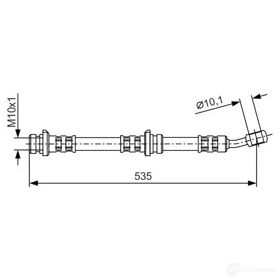 Тормозной шланг BOSCH 1987481025 354150 BH9 17 L0NULS3