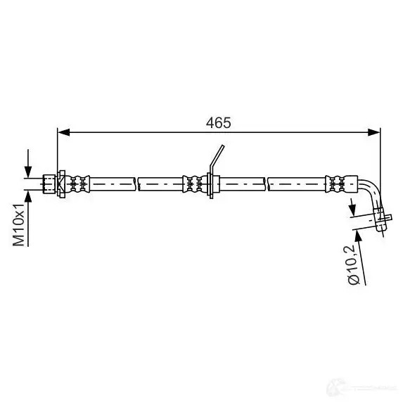Тормозной шланг BOSCH 354705 1987481612 FELOKY BH14 96
