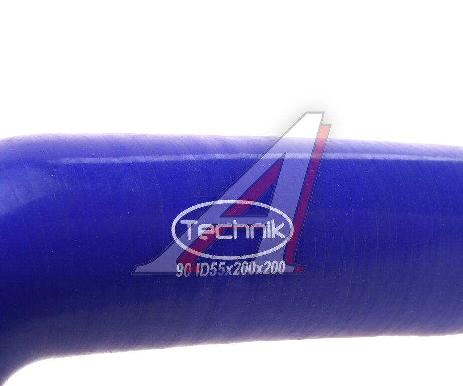 Патрубок угловой силикон (L=200х200мм, d=55 90°) TECHNIK