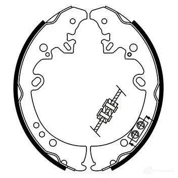 Барабанные тормозные колодки, комплект BOSCH E1 90R-01489/232 BS1007 341838 0986487787