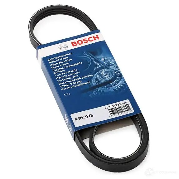Приводной ремень, поликлиновой BOSCH 4 PK 975 1987947830 356818 4PK975