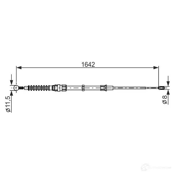 Трос ручника, стояночного тормоза BOSCH 1987482267 47BIJH BC1 151 355329