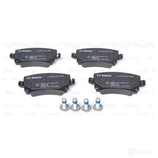 Тормозные колодки, комплект BOSCH 0986494053 342063 23914 BP937