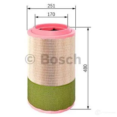 Воздушный фильтр BOSCH f026400257 S0257 370111 S 0257